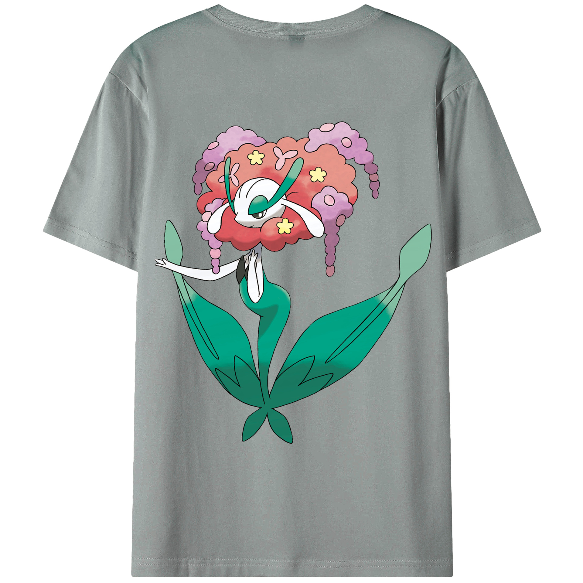 （画像用） ポケットモンスター Pokémon 綿100％ メンズ半袖Tシャツ（バックプリント） 通気性